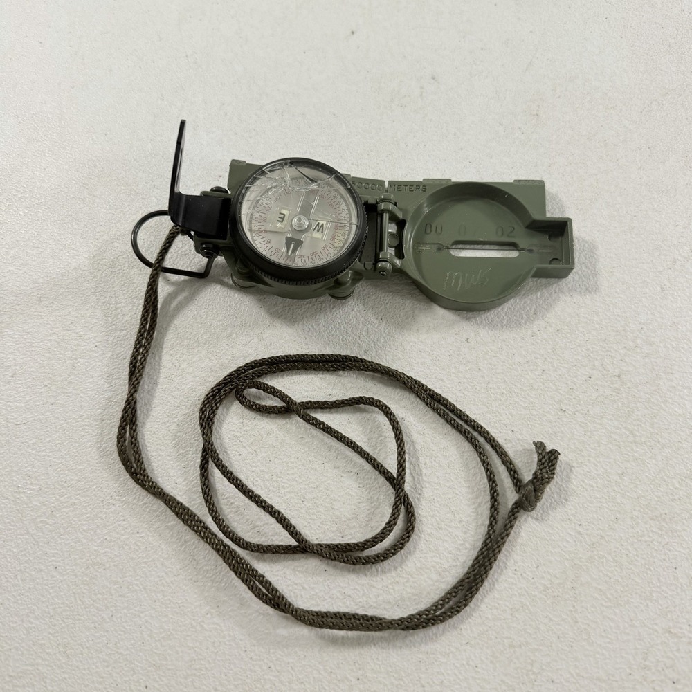 Cammenga Model 3H USGI Military Issue Tritium Lensatic Compass USA BROKEN GLASS
